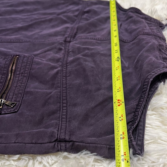 Vintage AMI Purple Overall Dress With Metall Accents And One Pocket Midi Medium - Picture 11 of 12